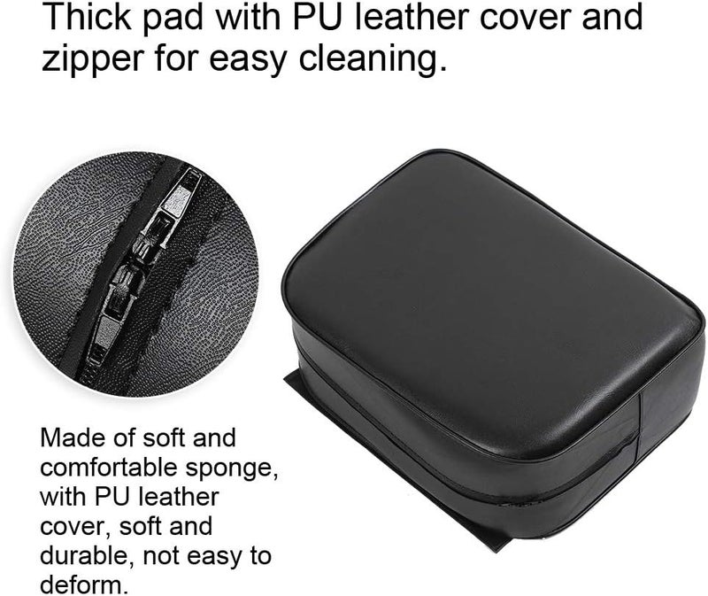 woobles Salon Child Cushion, Hair Salon Barber Chair Child Booster Seat Cushion, Hair Cutting Styling Beauty SPA Equipment(black) - Image 2